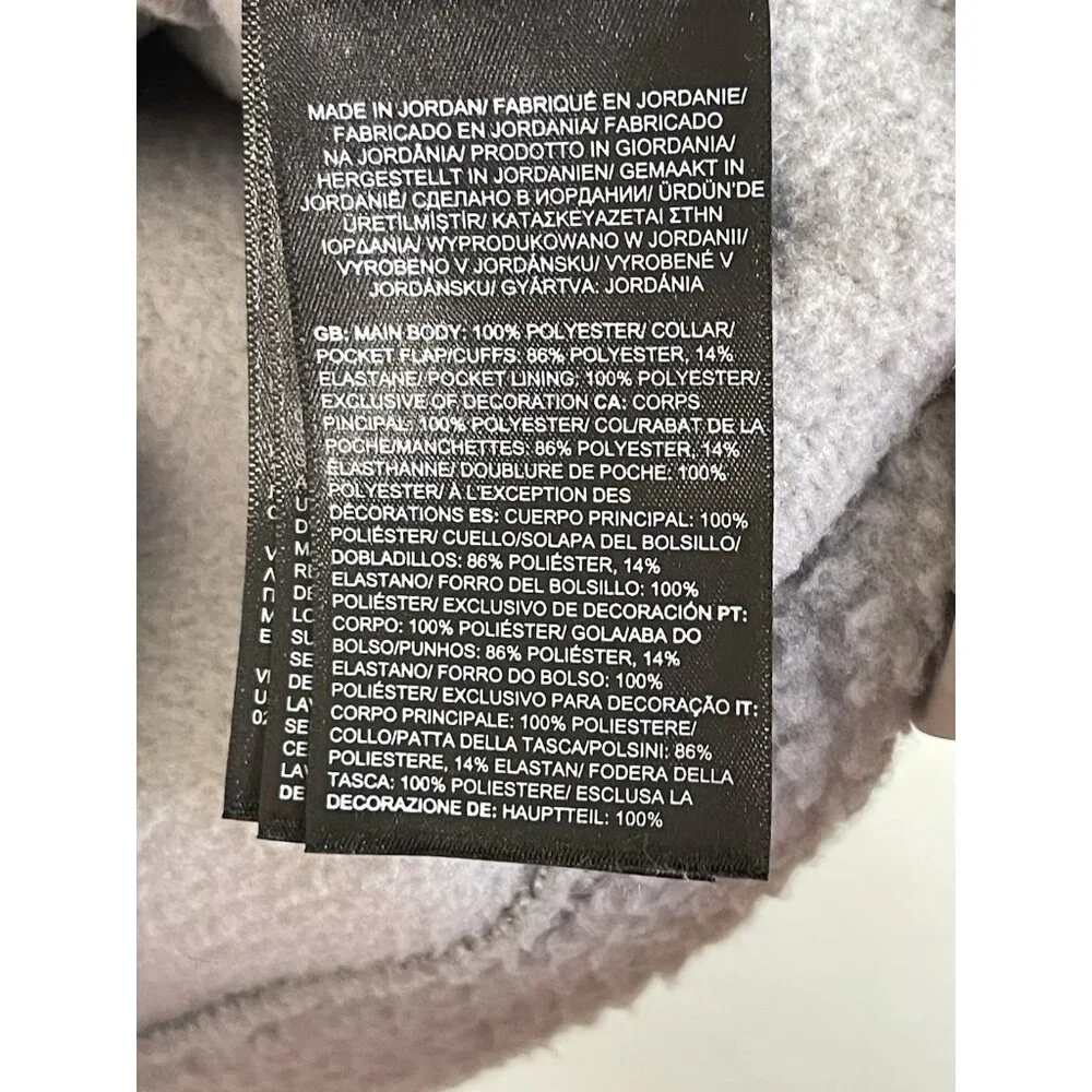 The NORTH FACE Parkview Mens Fleece Jacket Size Small Gray Deep Pile‎
